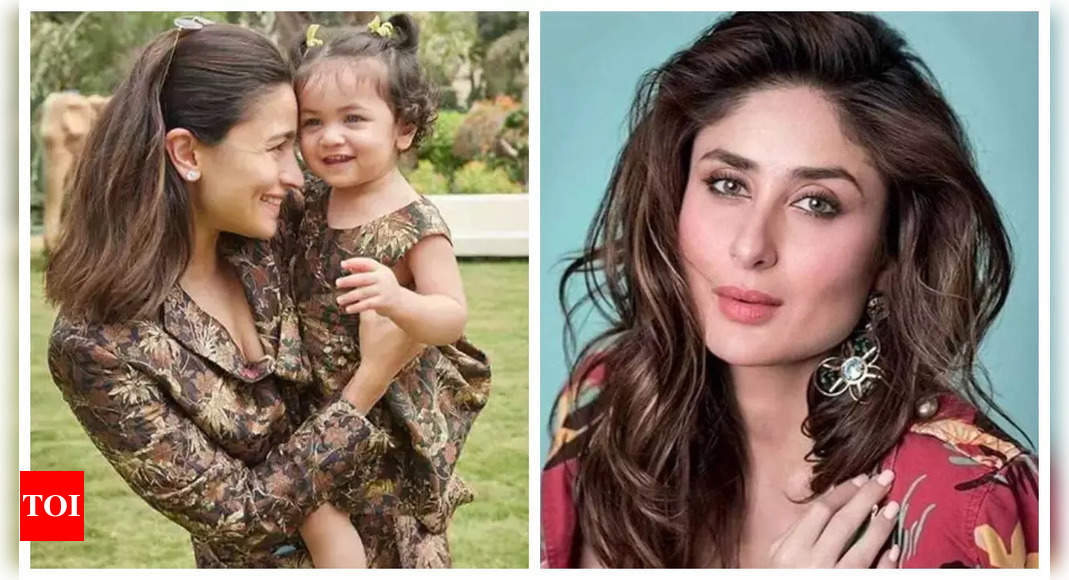 Baby Raha Kapoor looks cute as a button as she gets snapped visiting ‘bua’ Kareena Kapoor Khan with her mommy Alia Bhatt | – Times of India