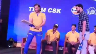 Watch: MS Dhoni's helicopter shot lesson to a lucky fan goes viral