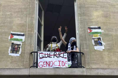 Students at prestigious Paris university occupy campus building in pro-Palestinian protest