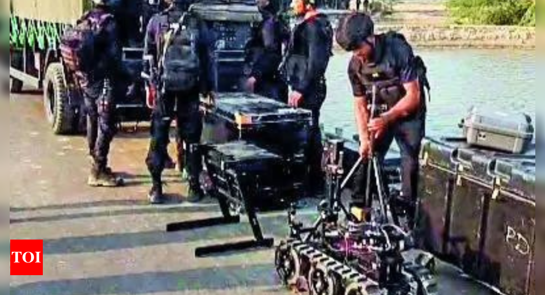 Robots, sniffer dogs search Sandeshkhali, find 7 guns, bullets