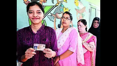 First-time voters, brides rush to booths