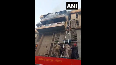 Fire breaks out at residential building in Delhi, firefighter among 3 injured