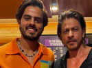 Shah Rukh Khan's and Kolkata Knight Riders Vice-Captain Nitish Rana pose for a perfect picture