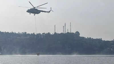 IAF helicopter roped in to douse forest fires in Nainital as situation worsens in Uttarakhand district