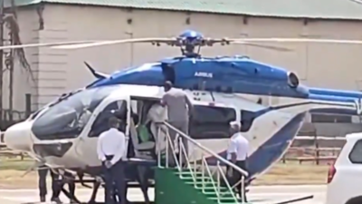 Mamata Banerjee suffers injury after falling inside helicopter