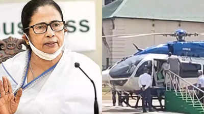 West Bengal CM Mamata Banerjee slips and falls while boarding helicopter