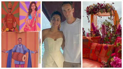 Taapsee Pannu-Mathias Boe's colourful and funky haldi ceremony pics drop online