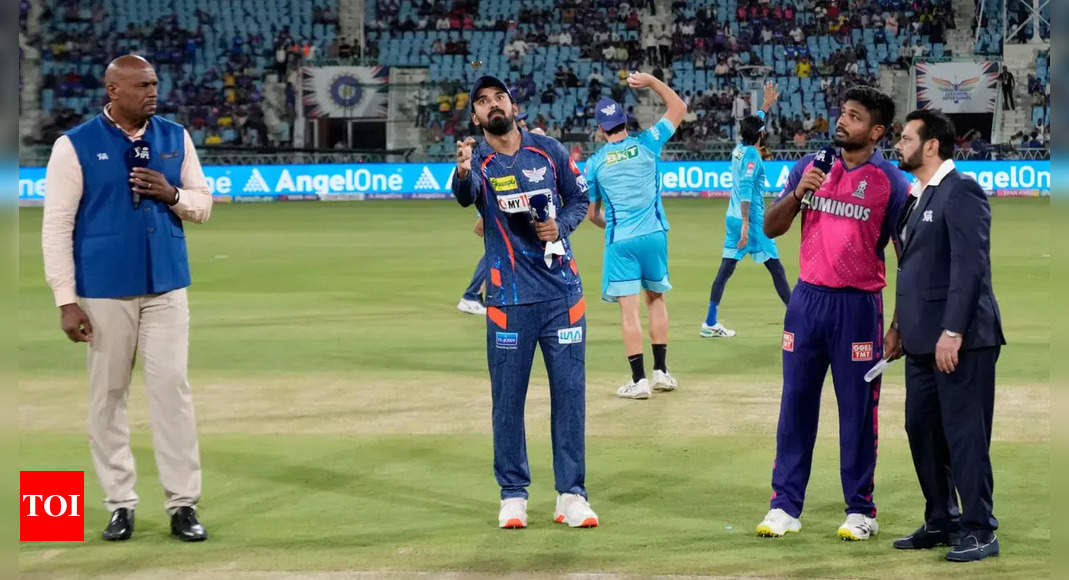 Watch: Confusion, miscommunication over who won toss during Lucknow Super Giants-Rajasthan Royals IPL game | Cricket News – Times of India