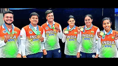 Jyothi bags a hat-trick of gold