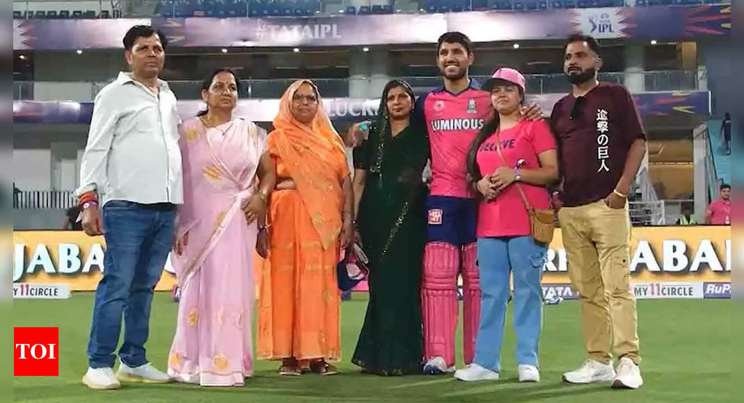 Watch: Dhruv Jurel celebrates maiden IPL fifty with family after Rajasthan Royals’ victory against Lucknow Super Giants | Cricket News – Times of India