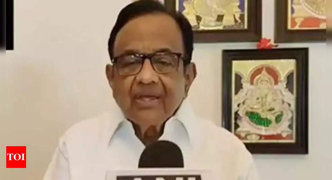 PM fighting imaginary ghosts, should debate ‘real’ issues in Cong manifesto: Chidambaram | India News – Times of India