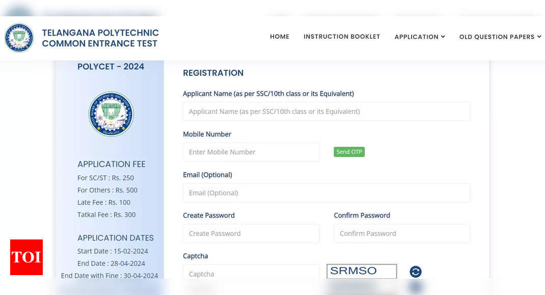 TS POLYCET 2024 registration ends today, direct link to apply here