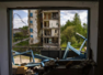 Russian drones set hotel ablaze in Ukrainian Black Sea city