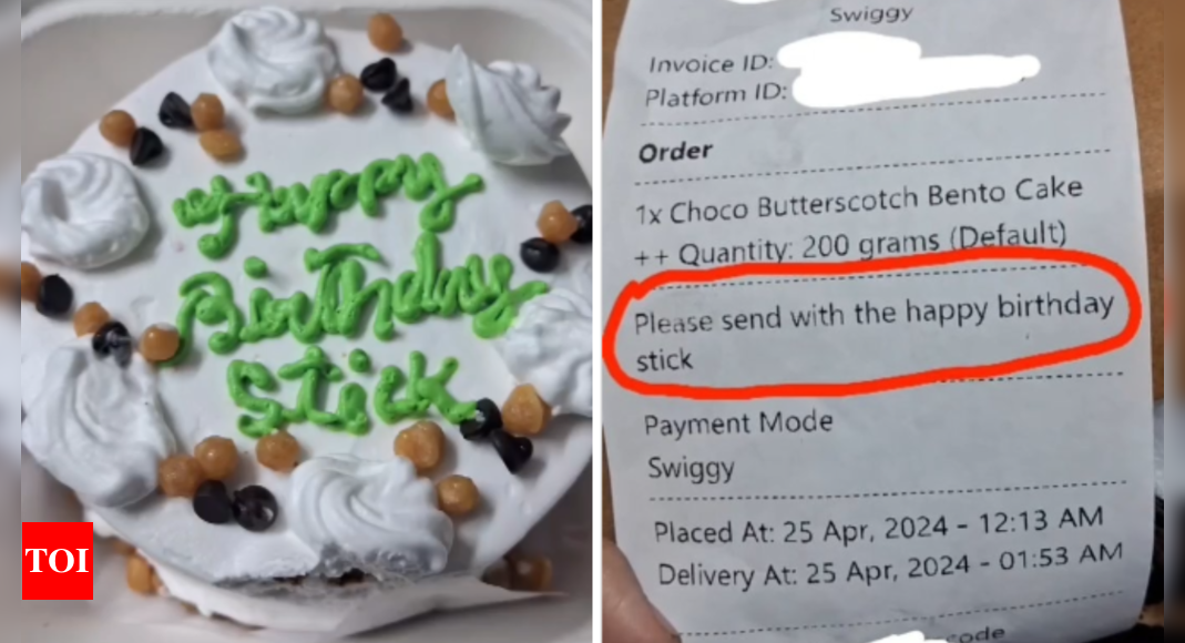 Woman's request for cake topper went hilariously wrong - The Times of India