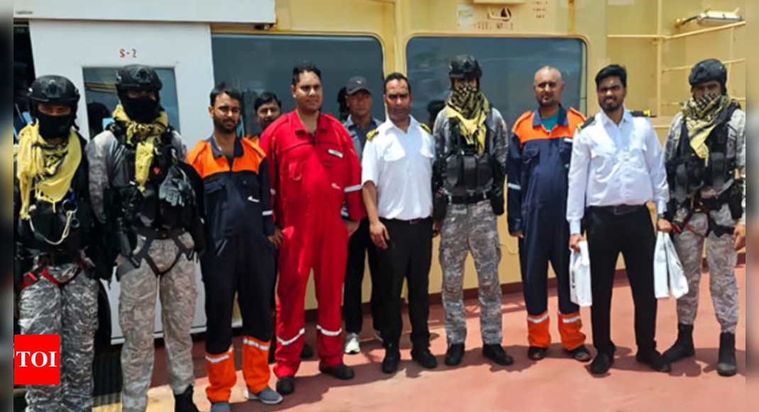 Indian Navy assists Panama-flagged crude oil tanker after it comes under Houthi missile attack | India News – Times of India