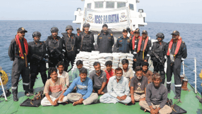 Drugs worth Rs 600 crore seized from Pakistani fishing vessel off Porbandar coast
