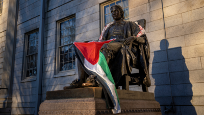 'Harvard protesters replace US flag with Palestinian one amid anti-Israel stir'