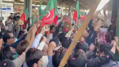 Pakistan Tehreek-e-Insaf holds 'train march', vow to continue struggle for release of Imran Khan