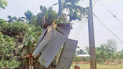 Storm, rain wreak havoc in Assam