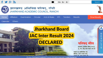 JAC Board Inter result 2024: Jharkhand Class 12 result out at jacresults.in; here's the direct link to check