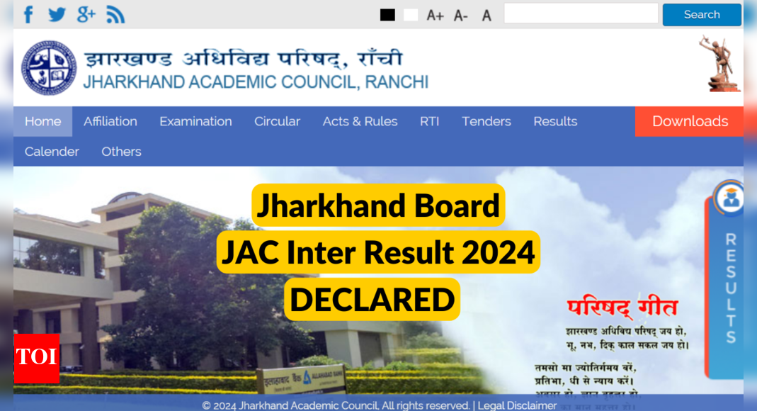JAC Board Inter result 2024: Jharkhand Class 12 result out at ...