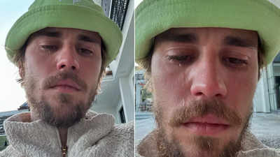 Justin Bieber's crying pictures leaves fans worried, wife Hailey Bieber  reacts | English Movie News - Times of India