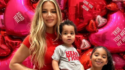 Khloé Kardashian compares photos of Tatum and True to a throwback of her and her brother Rob Kardashian