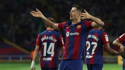 LaLiga: Robert Lewandowski nets hat-trick as Barcelona's 4-2 win delays Real Madrid's title celebrations