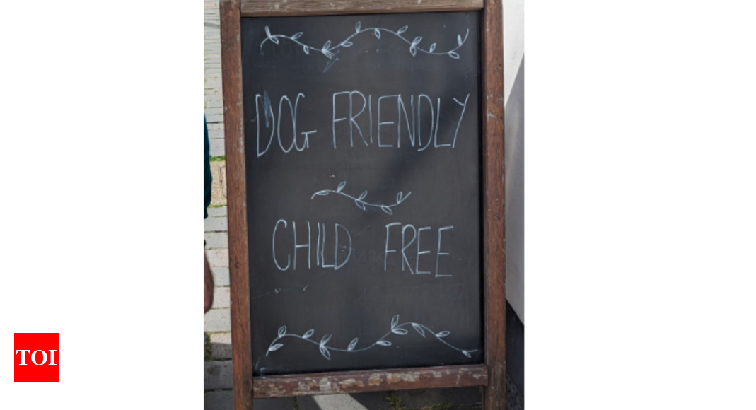‘Dog friendly, child free’: Sign outside England pub sparks debate