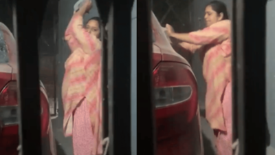 Shocking video: Bulandshahr teacher smashes family's car with boulder
