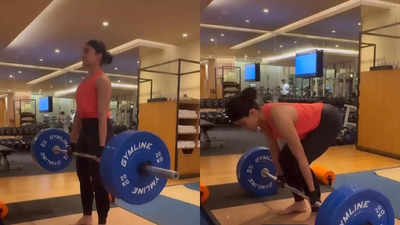 Rashmika Mandanna lifts 100 kg deadweight to tackle the busy night schedule of 'Kubera'- WATCH