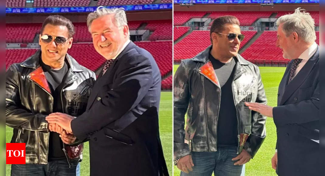 Brent North's MP Barry Gardiner extends a warm greeting to Salman Khan at Wembley Stadium; says, 'Tiger is alive and is in London' - TOI Etimes