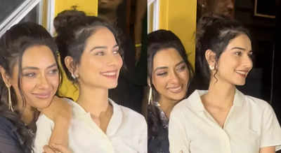 Rupali Ganguly reunites with close friend and co-star Aneri Vajani at the post-birthday bash; see video