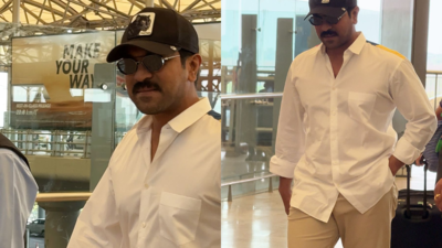 Ram Charan jets off to Chennai for 'Game Changer' shoot; see pics