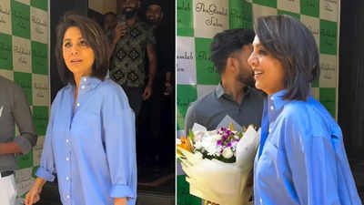 Neetu Kapoor gets involved in fun banter with paparazzi; says, ‘Aap log soong lete ho kya’