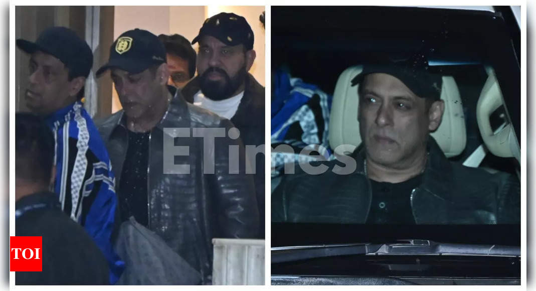 Salman Khan returns home from London; avoids paparazzi following news of accused arms supplier’s death by suicide – Pics | – Times of India