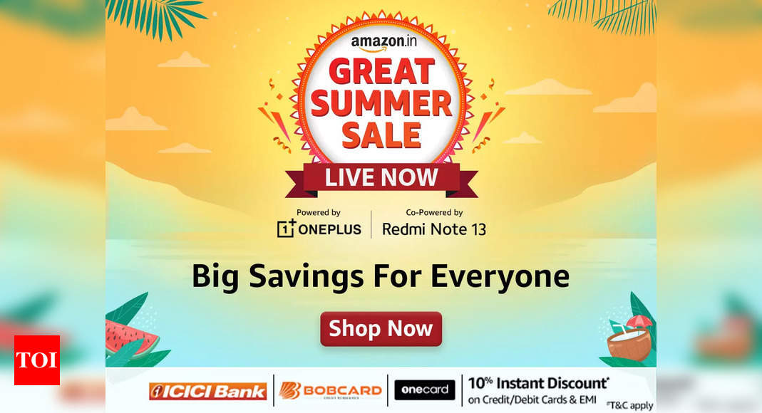 Up To 45% Off On iPhone 13, OnePlus 12R, Redmi Note 13 Pro+ & Other Top Phones In The Amazon Great Summer - The Times of India