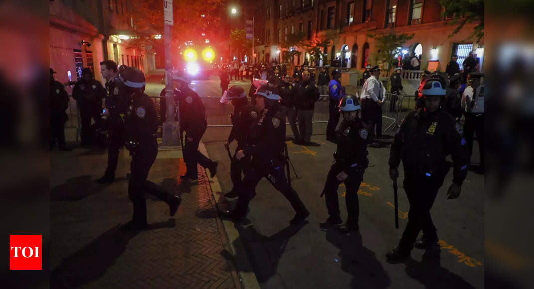 Hundreds of police file onto UCLA near pro-Palestinian protest camp, a ...