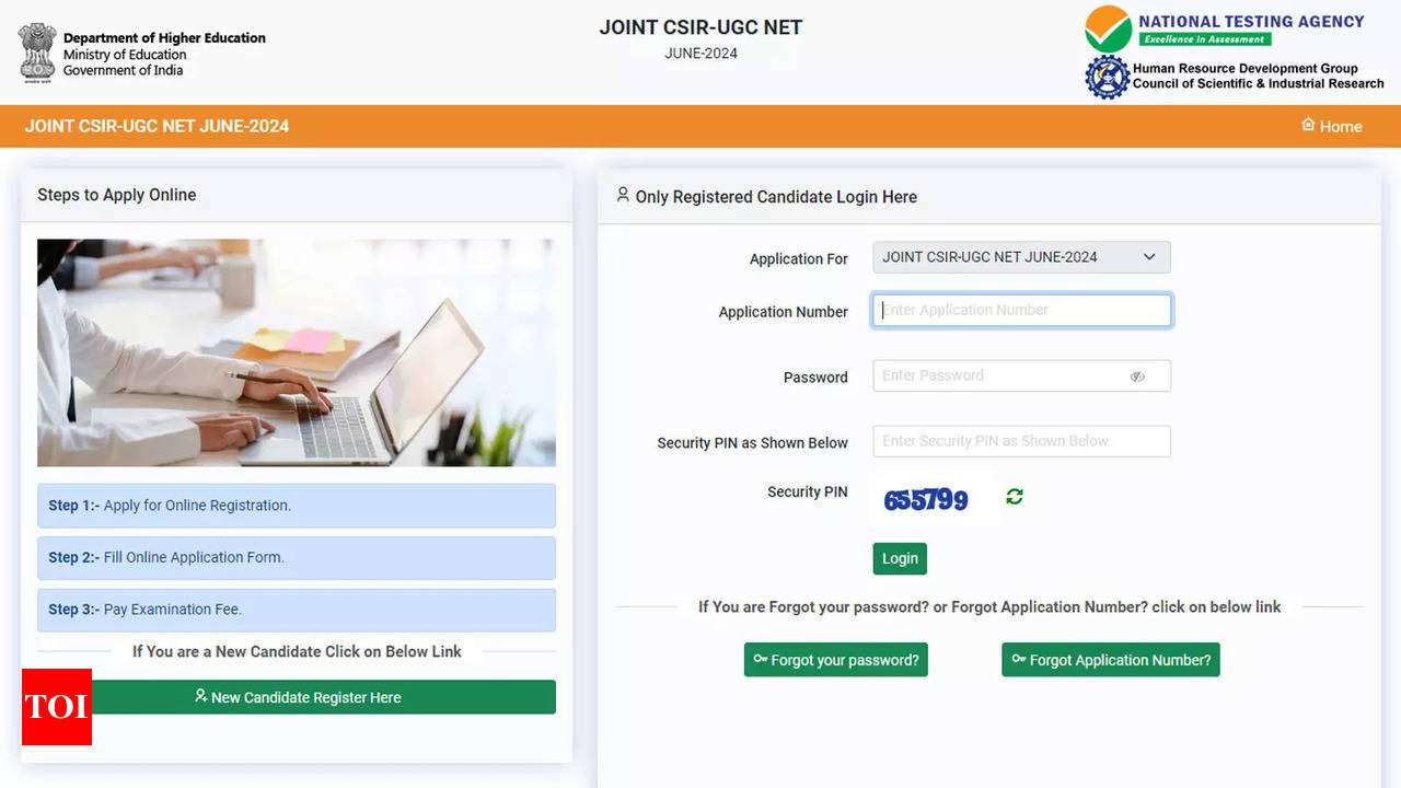 CSIR UGC NET June 2024 registration begins: Check direct link to apply,  deadline and exam schedule | - Times of India
