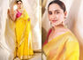 Sanjeeda's yellow sari is perfect for a day wedding