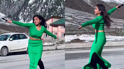 Jhalak Dikhhla Jaa 11 winner Manisha Rani recreates Dilwale Dulhania Le Jayenge's 'Zara sa jhoom lu main' on her Kashmir vacation