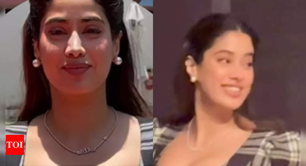 Jahnvi Kapoor’s pendant with boyfriend’s name steals the show at a recent event | Hindi Movie News – Times of India