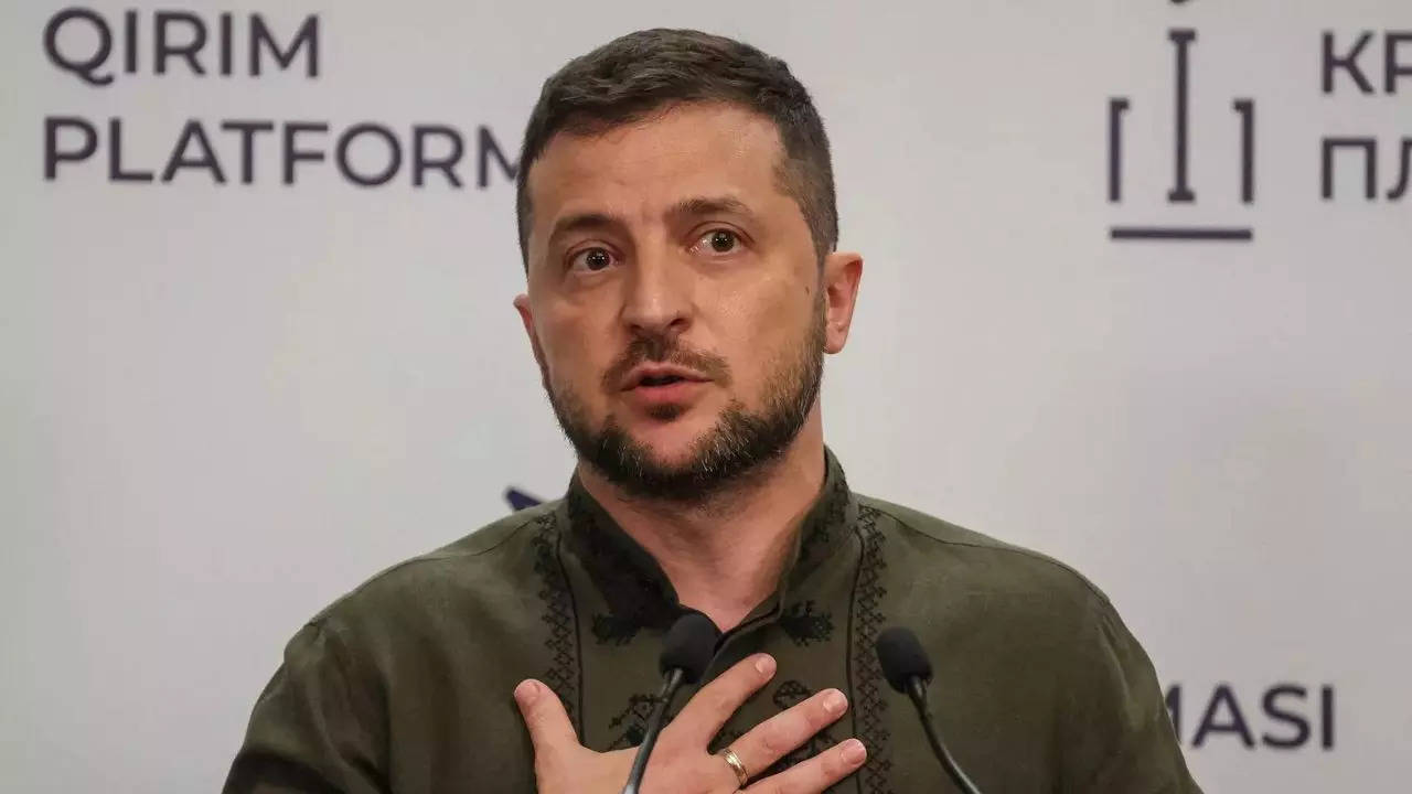 Russia used 300 missiles, 300 drones, 3,200 guided bombs in April against Ukraine, Zelenskyy says – Times of India