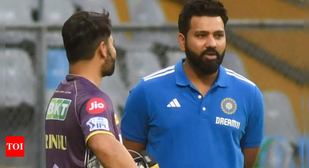 ‘Always keep…’: Rinku Singh spotted talking to Rohit Sharma ahead of MI vs KKR match | Cricket News – Times of India