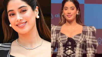 Janhvi Kapoor flaunts neckpiece with boyfriend Shikhar Pahariya's name 'Shiku' on it again, netizens react - WATCH video