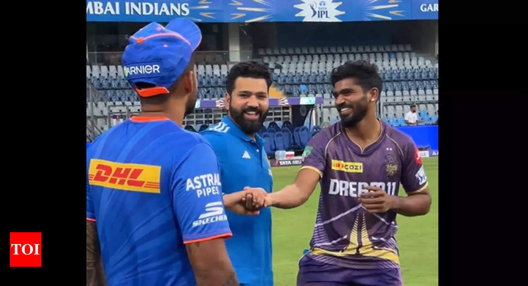Watch: When Rohit Sharma did KKR’s ‘mehman nawazi’ on his home ground Wankhede Stadium | – Times of India