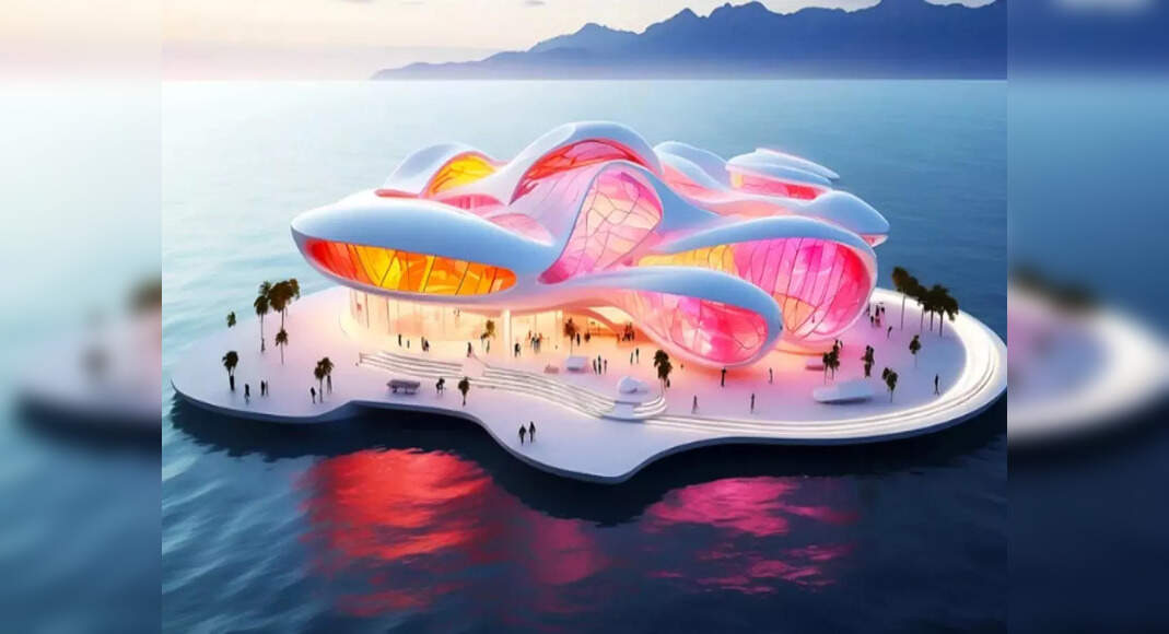 All about Floating Glass Museum, built to highlight and fight climate ...
