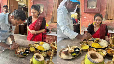 Bride-to-be Kaushambi Chakraborty enjoys ‘Aiburobhat’ with ‘Phulki’ family