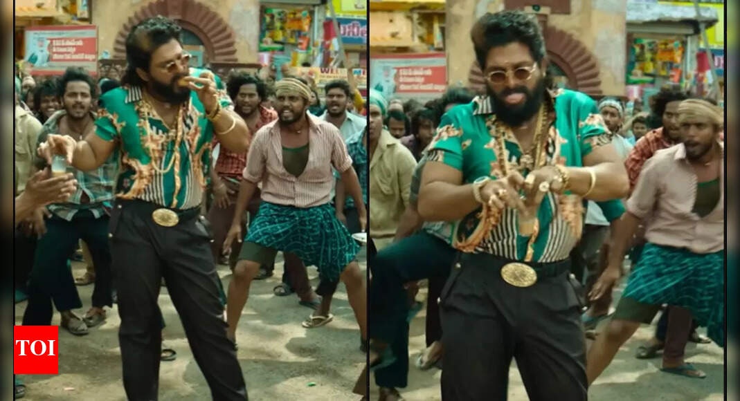 Pushpa 2: Allu Arjun's daring 'Chai Step' from 'Pushpa Pushpa' song goes viral on social media-WATCH | Hindi Movie News - Vimarsana News