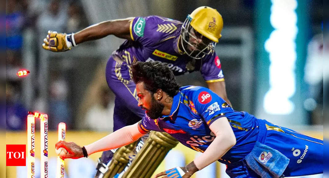 ‘What a shame’: Wankhede denied a Russell special as KKR slogger suffers a disastrous run out. Watch | – Times of India